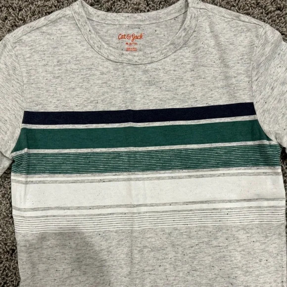 Bundle of 3 Cat & Jack boys striped tshirts, size Medium 10-12 - Picture 3 of 8
